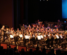 Curitiba, 12 de agosto de 2019. Concerto da Banda de Música da PMPR.