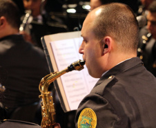 Curitiba, 12 de agosto de 2019. Concerto da Banda de Música da PMPR.