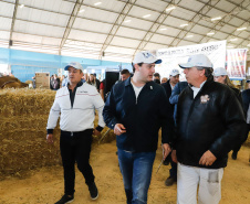 O governador Carlos Massa Ratinho Junior reforçou nesta quinta-feira (15), na Agroleite, em Castro, a necessidade de o Paraná agregar tecnologia e industrialização à produção do leite, mantendo o Estado em uma posição de destaque no País. Em sua 19ª edição, a feira é uma das principais vitrines do Brasil de novas tecnologias para o setor.