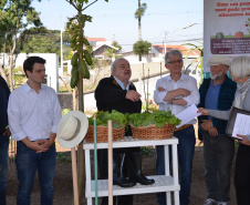 O trabalho de revitalização da Horta Comunitária Visitação, no Bairro Boqueirão, em Curitiba, foi inaugurado nesta sexta-feira (16)