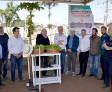 O trabalho de revitalização da Horta Comunitária Visitação, no Bairro Boqueirão, em Curitiba, foi inaugurado nesta sexta-feira (16)