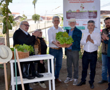 O trabalho de revitalização da Horta Comunitária Visitação, no Bairro Boqueirão, em Curitiba, foi inaugurado nesta sexta-feira (16)