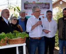 O trabalho de revitalização da Horta Comunitária Visitação, no Bairro Boqueirão, em Curitiba, foi inaugurado nesta sexta-feira (16)