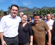 O governador Carlos Massa Ratinho Junior e o prefeito de Guaratuba, Roberto Justus, inauguraram a ponte sobre o Rio Cubatão, em Guaratuba. 