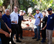 O governador Carlos Massa Ratinho Junior e o prefeito de Guaratuba, Roberto Justus, inauguraram a ponte sobre o Rio Cubatão, em Guaratuba.