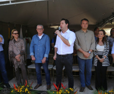 O governador Carlos Massa Ratinho Junior e o prefeito de Guaratuba, Roberto Justus, inauguraram a ponte sobre o Rio Cubatão, em Guaratuba. Foto:Gilson Abreu/AEN