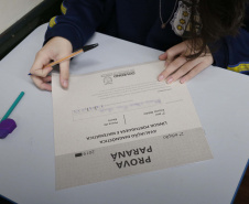 Balanço divulgado nessa semana mostra que a Prova Paraná, avaliação diagnóstica ofertada pelo Governo do Estado por meio da Secretaria de Estado da Educação e do Esporte, teve maior número de participantes em sua segunda edição, aplicada antes do recesso escolar. Foto: José Fernando Ogura/AEN