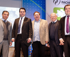 O governador Carlos Massa Ratinho Junior participa da abertura do III Forum Gestão Pública FACIAP, Caminhos do Crescimento.