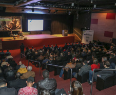 Abertura da primeira audiência pública do Plano Plurianual 2020-2023. O encontro acontece no auditório do Museu Oscar Niemeyer, em Curitiba.  Curitiba, 21/08/2019 -Foto: Geraldo Bubniak/AEN