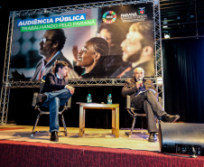 Abertura da primeira audiência pública do Plano Plurianual 2020-2023. O encontro acontece no auditório do Museu Oscar Niemeyer, em Curitiba.  Curitiba, 21/08/2019 -Foto: Geraldo Bubniak/AEN