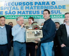 O governador Carlos Massa Ratinho Junior autorizou nesta quinta-feira (22) o início das obras do Hospital e Maternidade Dr. Paulo Fortes, em São Mateus do Sul. A iniciativa é parte do programa estadual de regionalização da Saúde, que tem como objetivo construir centros de especialidades em diversas regiões do Estado.