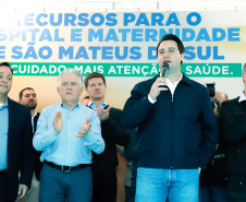 O governador Carlos Massa Ratinho Junior autorizou nesta quinta-feira (22) o início das obras do Hospital e Maternidade Dr. Paulo Fortes, em São Mateus do Sul. A iniciativa é parte do programa estadual de regionalização da Saúde, que tem como objetivo construir centros de especialidades em diversas regiões do Estado.