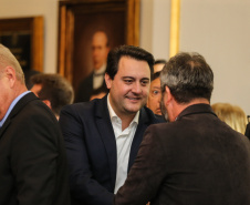 O governador Carlos Massa Ratinho Junior libera nesta segunda-feira (26),  em evento no Palácio Iguaçu, suplementação orçamentária para universidades estaduais.  Curitiba, 26/08/2019 -Foto: Geraldo Bubniak/AEN