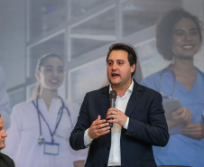 O governador Carlos Massa Ratinho Junior libera nesta segunda-feira (26),  em evento no Palácio Iguaçu, suplementação orçamentária para universidades estaduais.  Curitiba, 26/08/2019 -Foto: Geraldo Bubniak/AEN