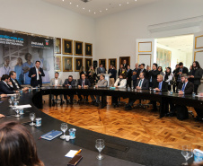 O governador Carlos Massa Ratinho Junior libera nesta segunda-feira (26),  em evento no Palácio Iguaçu, suplementação orçamentária para universidades estaduais.  Curitiba, 26/08/2019 -Foto: Geraldo Bubniak/AEN