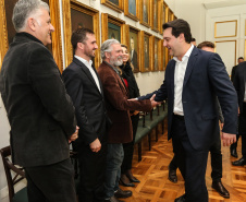 O governador Carlos Massa Ratinho Junior libera nesta segunda-feira (26),  em evento no Palácio Iguaçu, suplementação orçamentária para universidades estaduais.  Curitiba, 26/08/2019 -Foto: Geraldo Bubniak/AEN