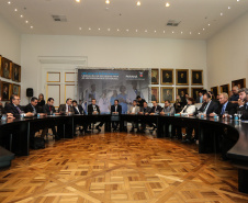 O governador Carlos Massa Ratinho Junior libera nesta segunda-feira (26),  em evento no Palácio Iguaçu, suplementação orçamentária para universidades estaduais.  Curitiba, 26/08/2019 -Foto: Geraldo Bubniak/AEN