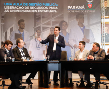 Governador Carlos Massa Ratinho Junior libera suplementação orçamentária para universidades estaduais. Curitiba, 26/08/2019 