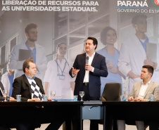 Governador Carlos Massa Ratinho Junior libera suplementação orçamentária para universidades estaduais. Curitiba, 26/08/2019 
