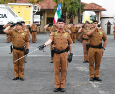 Curitiba, 28 de agosto de 2019.  Policiais Militares promovidos em 10 de agosto são homenageados. 