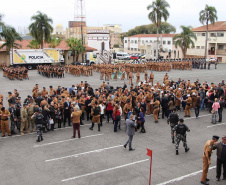 Curitiba, 28 de agosto de 2019.  Policiais Militares promovidos em 10 de agosto são homenageados.