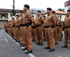 Curitiba, 28 de agosto de 2019.  Policiais Militares promovidos em 10 de agosto são homenageados. 