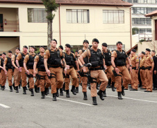 Curitiba, 28 de agosto de 2019.  Policiais Militares promovidos em 10 de agosto são homenageados. 