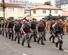 Curitiba, 28 de agosto de 2019.  Policiais Militares promovidos em 10 de agosto são homenageados. 