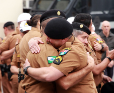 Curitiba, 28 de agosto de 2019.  Policiais Militares promovidos em 10 de agosto são homenageados. 
