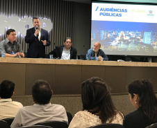 O Governo do Paraná, por meio da Secretaria de Estado do Planejamento e Projetos Estruturantes, realizou a quinta audiência pública do Plano Plurianual 2020-2023. O encontro foi nesta quinta-feira (29), em Cascavel, no auditório da Associação dos Municípios do Oeste do Paraná (Amop) e reuniu produtores rurais, lideranças do agronegócio e autoridades.
Curitiba, 29/08/2019 - Foto: Divulgação SEPL
