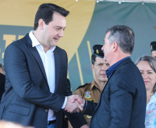 O governador Carlos Massa Ratinho Junior participa  nesta sexta-feira (30)  do projeto Em Frente Brasil - Programa Nacional de Enfrentamento à Criminalidade Violenta, criado pelo Ministério da Justiça e Segurança Pública no Parque São José em São José dos Pinhais.  30/08/2019 -Foto: Geraldo Bubniak/AEN