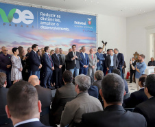 Um acordo assinado pelo governador Carlos Massa Ratinho Junior e o Grupo Latam Airlines vai abrir 71 novos voos no Estado. A empresa destaca que haverá ampliação de 17% das operações Paraná, fazendo do Estado o quarto maior mercado da companhia no Brasil. O anúncio feito nesta sexta-feira (30), no Palácio Iguaçu, em Curitiba.Curitiba, 30-08-19.Foto: Arnaldo Alves / AEN