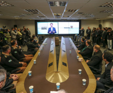 O  vice governador Darci Piana participa nesta segunda-feira (02) da apresentação da consolidação do Inquérito Digital Paraná. Com este sistema, que já foi implantado, todas as etapas dos inquéritos policiais passam a ser digitais, garantindo mais agilidade e economia.   02/09/2019 -Foto: Geraldo Bubniak/AEN