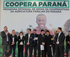 O governador Carlos Massa Ratinho Junior lança nesta terça-feira (03) o Programa de Apoio ao Cooperativismo da Agricultura Familiar no Palácio Iguaçu.   03/09/2019 - Foto: Geraldo Bubniak/AEN