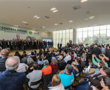 O governador Carlos Massa Ratinho Junior lança nesta terça-feira (03) o Programa de Apoio ao Cooperativismo da Agricultura Familiar no Palácio Iguaçu.   03/09/2019 - Foto: Geraldo Bubniak/AEN