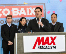 O governador Carlos Massa Ratinho Junior participa nesta quarta-feira (04) da   inauguração do Max Atacadista de Pinhais, na Região Metropolitana de Curitiba.   03/09/2019 - Foto: Geraldo Bubniak/AEN