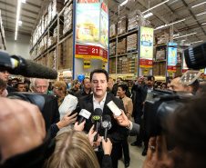 O governador Carlos Massa Ratinho Junior participa nesta quarta-feira (04) da   inauguração do Max Atacadista de Pinhais, na Região Metropolitana de Curitiba.   03/09/2019 - Foto: Geraldo Bubniak/AEN
