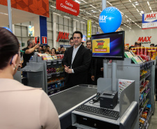 O governador Carlos Massa Ratinho Junior participa nesta quarta-feira (04) da   inauguração do Max Atacadista de Pinhais, na Região Metropolitana de Curitiba.   03/09/2019 - Foto: Geraldo Bubniak/AEN
