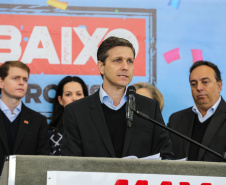 O governador Carlos Massa Ratinho Junior participa nesta quarta-feira (04) da   inauguração do Max Atacadista de Pinhais, na Região Metropolitana de Curitiba.   03/09/2019 - Foto: Geraldo Bubniak/AEN