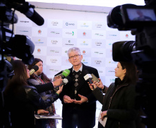 O vice-governador Darci Piana participa do 7o Foro de Agricultura de America Del Sur. N/F: secretário de Agricultura Norberto Ortigara. Curitiba, 06-09-19.Foto: Arnaldo Alves / AEN.