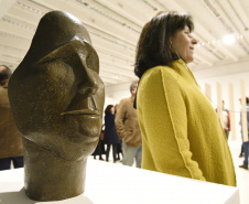 Abertura da exposição "Estamos Aqui" do Museu de Arte Contemporânea do Paraná(MAC/PR).Curitiba, 15 de maio de 2019.Foto: Kraw Penas/SECC