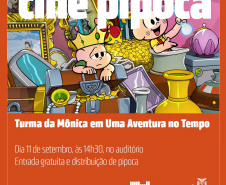 Cine Pipoca exibe Turma da Mônica em Uma Aventura no Tempo. Foto: Divulgação/BPP