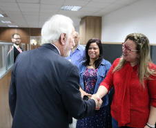 Novos contratos de leniência e a intensificação da fiscalização sobre o serviço público estadual levaram a Controladoria-Geral do Estado a reestruturar a área de corregedoria, com novo espaço e mais servidores.

A inauguração oficial das novas dependências ocorreu nesta quinta-feira (12), com a presença do vice-governador Darci Piana, do controlador-geral do Estado, Raul Siqueira, e funcionários da CGE. Foto: Camila Tonetti/Vice-governadoria