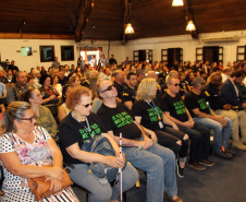 Palestras, blitzes educativas e uma megaoperação voltada à educação no trânsito em todo o Estado serão as principais ações da Polícia Militar durante a Semana Nacional de Trânsito. O evento que marcou a abertura das atividades aconteceu nesta quarta-feira (18), no Salão de Atos do Parque Barigui, em Curitiba, e contou com a participação de órgãos e entidades ligados ao trânsito.Foto: Divulgação/SESP