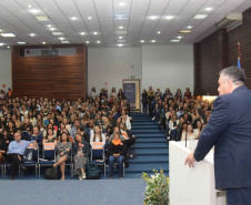 Cerca de 500 profissionais da área da saúde participam nesta quinta e sexta (19 e 20) do I Seminário Integrado de Qualidade e Segurança do Paciente, organizado pela Secretaria Estadual da Saúde, com apoio do Conselho Regional de Enfermagem do Paraná e Unibrasil. Foto: Américo Antonio/SESA