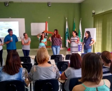Sanepar forma multiplicadores em saneamento em Tibagi. Foto: Sanepar
