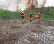 A atuação que os bombeiros paranaenses tiveram na Amazônia, integrando a Operação Verde Brasil, do Ministério da Defesa, será valiosa para os trabalhos no Paraná, em favor da população do Estado. “Nossa experiência na Amazônia nos prepara para o trabalho que faremos no nosso Estado”, avalia o tenente-coronel Fernando Raimundo Schunig, comandante da equipe paranaense e do 3º Comando Regional dos Bombeiros, sediado em Cascavel (Oeste). Foto: Divulgalção/PMPR