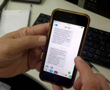 Defesa Civil alerta população sobre eventos climáticos com mensagens de celular. Foto: Arquivo/AEN