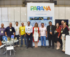 A Paraná Turismo, vinculada à Secretaria de Estado do Desenvolvimento Sustentável e do Turismo, está participando do evento Boat Show, em São Paulo, com um estande para divulgação do turismo náutico do Paraná. O evento começou quinta-feira (19) e segue até terça-feira (24). Participam as principais empresas do mercado náutico. Foto: Denis Ferreira Netto/SEDEST