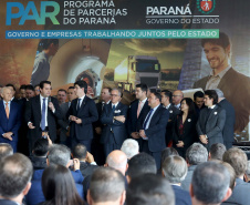 O Governo do Paraná apresentou nesta segunda-feira (23), em evento com o governador Carlos Massa Ratinho Junior, no Palácio Iguaçu, a carteira de projetos de parcerias público-privadas (PPP). Serão apresentados projetos previstos, com estimativas de prazos, investimentos e um quadro com a evolução do planejamento de cada um. Curitiba,23/09/2019 Foto:Jaelson Lucas / AEN